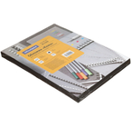Обложки для переплета картонные OfficeSpace (А3), А3, 100 шт., 230 г/м², черные, тиснение «под кожу»