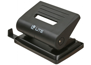 Дырокол Lite, 83×100 мм, 20 л., черный