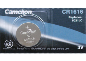 Батарейка литиевая дисковая Camelion Lithium, CR1616, 3V