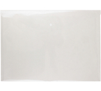 Папка-конверт пластиковая на кнопке OfficeSpace А3+, толщина пластика 0,15 мм, прозрачная