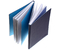 Книжка записная Copybook 2в1, 145*213 мм, 80 л. клетка + 80 л. линия, голубая/сиреневая