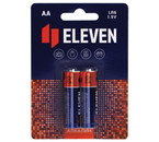 Батарейка щелочная Eleven, AA, LR6, 1.5V, 2 шт.