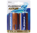 Батарейка щелочная Pleomax Alkaline Energy, D, LR20, 1.5V, 2 шт.