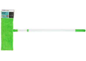 Швабра для пола Perfecto linea, размер насадки 43×14 см, длина черенка 67/120 см, зеленая
