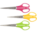 Ножницы канцелярские Silwerhof Color, 160 мм, цвет ручек - ассорти