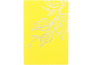 Ежедневник недатированный Bright Leaves, 140×210 мм, 136 л., желтый