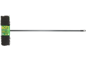 Швабра плоская «Универсальная» «Вот!», рукоятка - 120 см, насадка - 43×14 см, черная