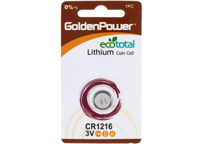Батарейка литиевая GoldenPower Lithium, СR1216, 3V