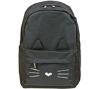 Рюкзак школьный №1 School Kitty Black, 300×160×430 мм, черный