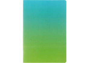 Ежедневник недатированный Berlingo Radiance, 143×210 мм, 136 л., голубой/зеленый градиент