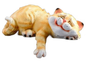 Фигура полистоун садовая «Спящий Кот», 22×14×11 см