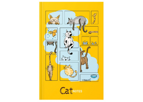 Книжка записная «Жизнь кота», 145×205 мм, 64 л., клетка