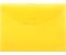 Папка-конверт пластиковая на кнопке inФормат, толщина пластика 0,15 мм, прозрачная желтая