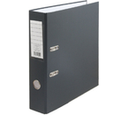 Папка-регистратор OfficeStyle с односторонним ПВХ-покрытием, корешок 70 мм, серый