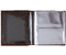Визитница из натуральной кожи «Кинг» 4327, 115*125 мм, 2 кармана, 18 листов, коричневая (средняя величина рифления)