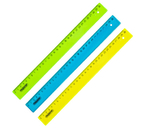 Линейка пластиковая «Пифагор» Neon, 30 см, прозрачная неон, ассорти Линейка пластиковая «Пифагор» Neon, 30 см, прозрачная неон, ассорти