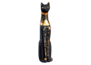 Фигура керамическая «Кот Египетский», 5×65×225 см, чёрная