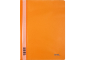 Папка-скоросшиватель пластиковая А4 «Стамм.», толщина пластика 0,18 мм, оранжевая
