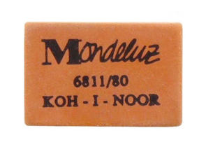 Ластик Mondeluz, 27×17 мм, оранжевый