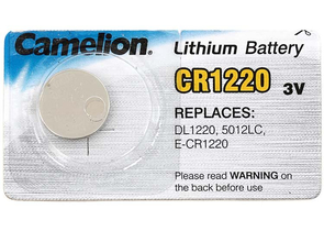 Батарейка литиевая дисковая Camelion Lithium, CR1220, 3V