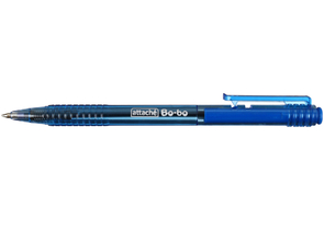 Ручка шариковая автоматическая Attache Bo-Bo, корпус синий, стержень синий