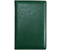 Визитница из искусственной кожи «Корсика», 130*205 мм, 3 кармана, 12 листов, темно-зеленая