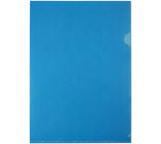 Папка-уголок пластиковая «Элементари» А4+, толщина пластика 0,18 мм, синяя