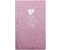 Книжка записная Lorex в ПВХ обложке, 110*180 мм, 80 л., клетка, Sparkle, розовый