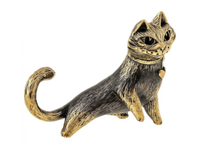 Фигурка сувенирная «Кошка» BronzaMania, «Кошка с сердечком»