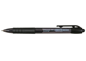 Ручка шариковая автоматическая Berlingo Classic Pro, корпус дымчатый, стержень черный