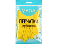 Перчатки латексные хозяйственные Vega