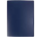 Папка пластиковая на 60 файлов Staff Manager, толщина пластика 0,5 мм, синяя