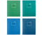 Тетрадь общая А5, 48 л. на скобе ArtSpace «Моноколор. Blue&Green», 163*205 мм, клетка, ассорти