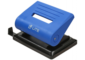 Дырокол Lite, 83×100 мм, 20 л., синий