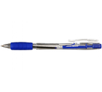 Ручка шариковая автоматическая Staff Basic, корпус прозрачный, стержень синий
