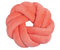 Подушка-узел декоративная «Этель», диаметр 33 см, коралловая