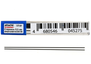 Грифели для автоматических карандашей Attache Economy, толщина грифеля 0,5 мм, твердость ТМ, 12 шт.