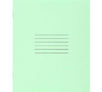 Тетрадь школьная А5, 12 л. на скобе «Гознак Борисов», 170×205 мм, крупная клетка, светло-зеленая