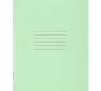 Тетрадь школьная А5, 12 л. на скобе «Гознак Борисов», 170×205 мм, косая линия, светло-зеленая