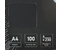 Обложки для переплета картонные ProMega Offce, А4, 100 шт., 230 г/м2, черные, тиснение «под кожу»