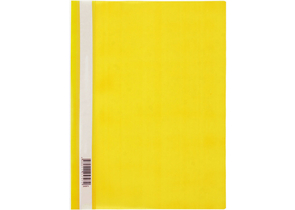 Папка-скоросшиватель пластиковая А4 OfficeSpace, толщина пластика 0,12 мм, желтая
