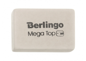 Ластик Berlingo Mega Top, 32×18×8 мм, белый