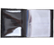 Визитница из натуральной кожи «Кинг» 4327, 115*125 мм, 2 кармана, 18 листов, рифленая, черная