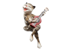 Сувенир полистоун лак «Кот», 17×7×10 см, «С гитарой поет серенаду»