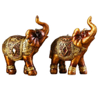 Сувенир полистоун Sima-Land, 8,5×7×3 см, «Африканский слон в золотой, ажурной попоне», ассорти