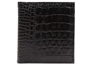 Визитница из натуральной кожи «Кинг» 4327, 115×125 мм, 2 кармана, 18 листов, рифленая, черная