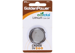 Батарейка литиевая GoldenPower Lithium, CR2430, 3V