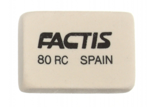 Ластик Factis 80 RC, 23×20×6 мм, белый