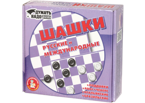 Игра настольная «Шашки. Русские и международные», 3+