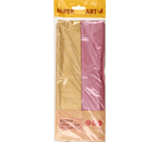 Набор шелковой перламутровой бумаги (тишью) Paper Art, 50×66 см, 10 л., 2 цв., золотистый и кварцево-розовый